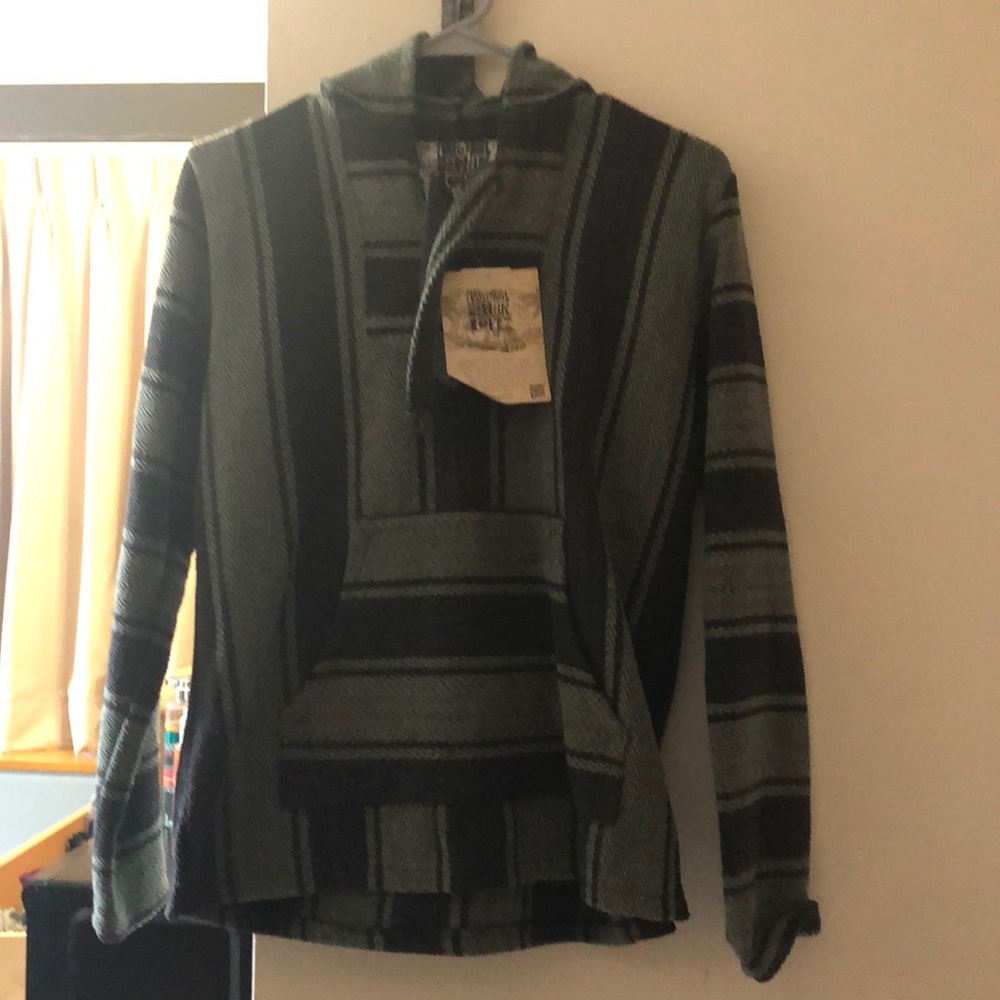 Green and black Baja sweatshirt